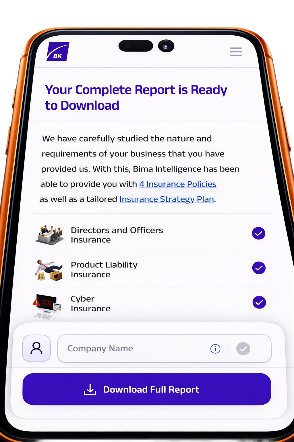 Bima Netra cyber risk report preview
